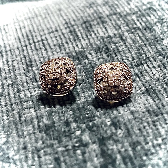 Steven Singer Lab-grown Diamond White Gold Earrings - Picture 2 of 5